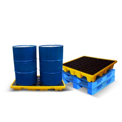 Plastic industrial pallets and containers for textile industry