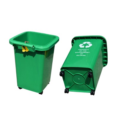 Corrosion resistance large pallet 13 us gallon plastic garbage can with lids