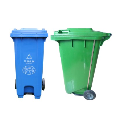 Bulk printing 240 liter plastic dustbins with foot pedal manufacturers